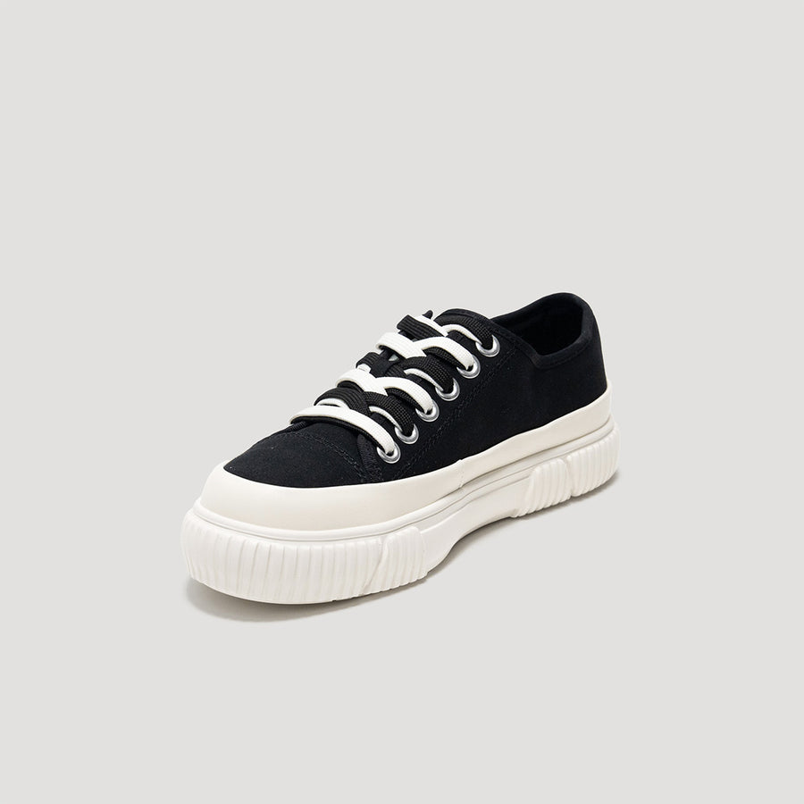 EVA PLATFORM CLASSIC SNEAKER - BLACK/WHITE