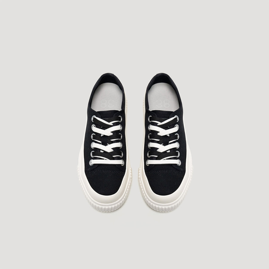 EVA PLATFORM CLASSIC SNEAKER - BLACK/WHITE
