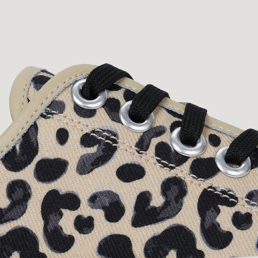 EVA PLATFORM LEOPARD PRINT SNEAKER - TAN/BEIGE