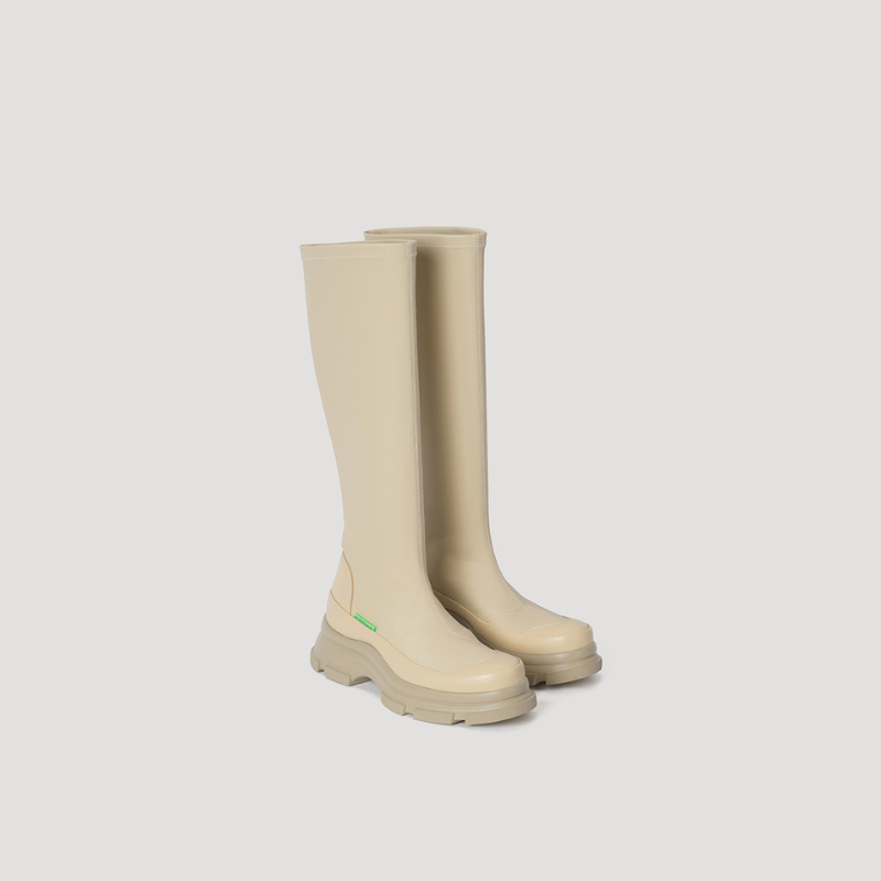 GAO EVA HIGH BOOTS - TAN/TAN