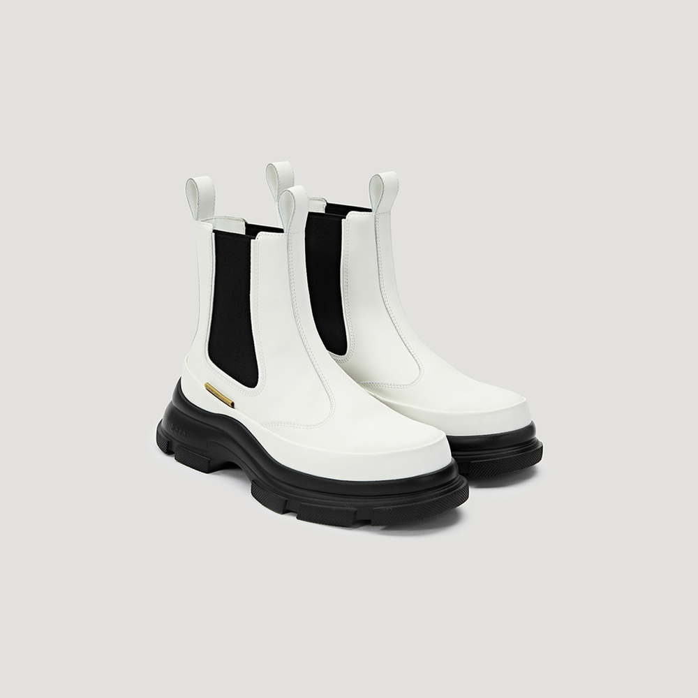 GAO EVA CHELSEA - WHITE/BLACK – both paris