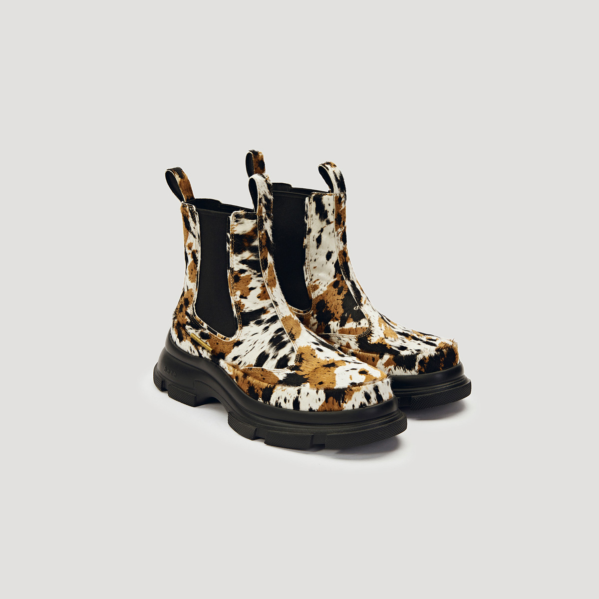 GAO EVA CHELSEA - BROCKLED-COW-PRINT/BLACK – both paris