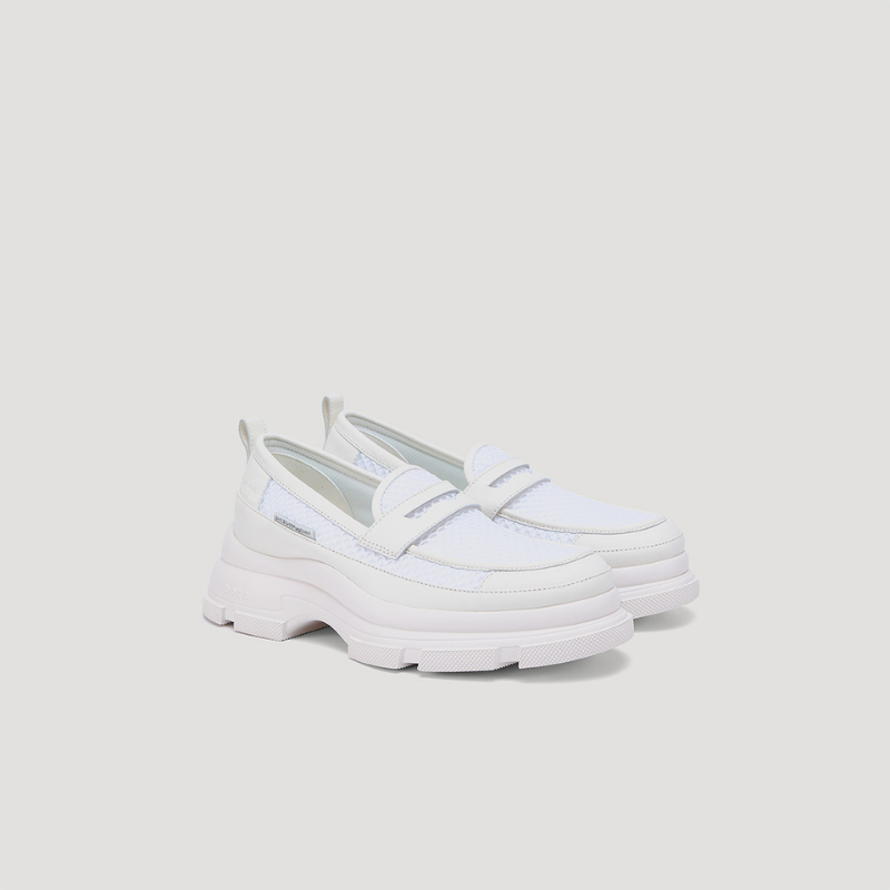 GAO EVA MESH LOAFER - WHITE/WHITE