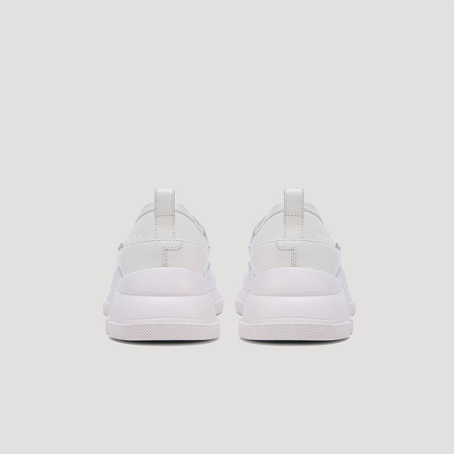 GAO EVA METAL LOGO LOAFER - WHITE/WHITE
