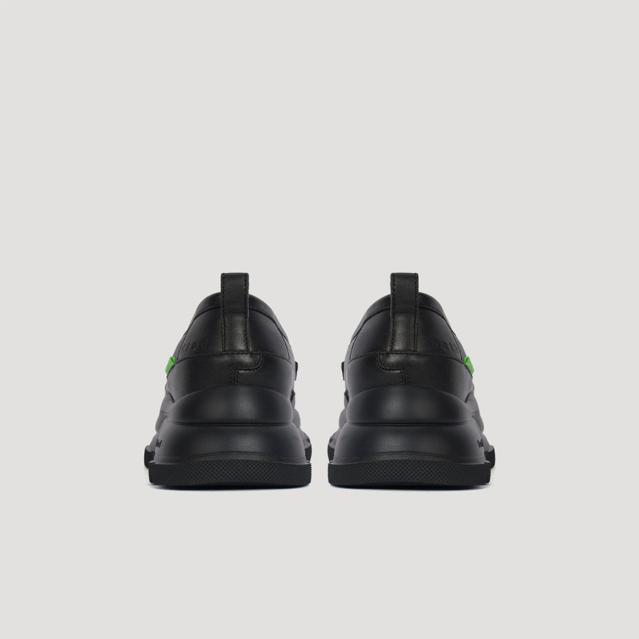 GAO EVA METAL LOGO LOAFER - BLACK/BLACK