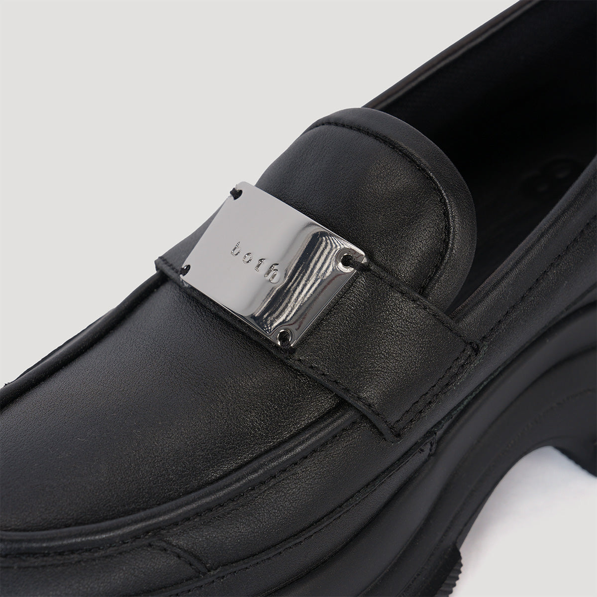 both - GAO EVA METAL LOGO LOAFER-BLACK/BLACK – both paris