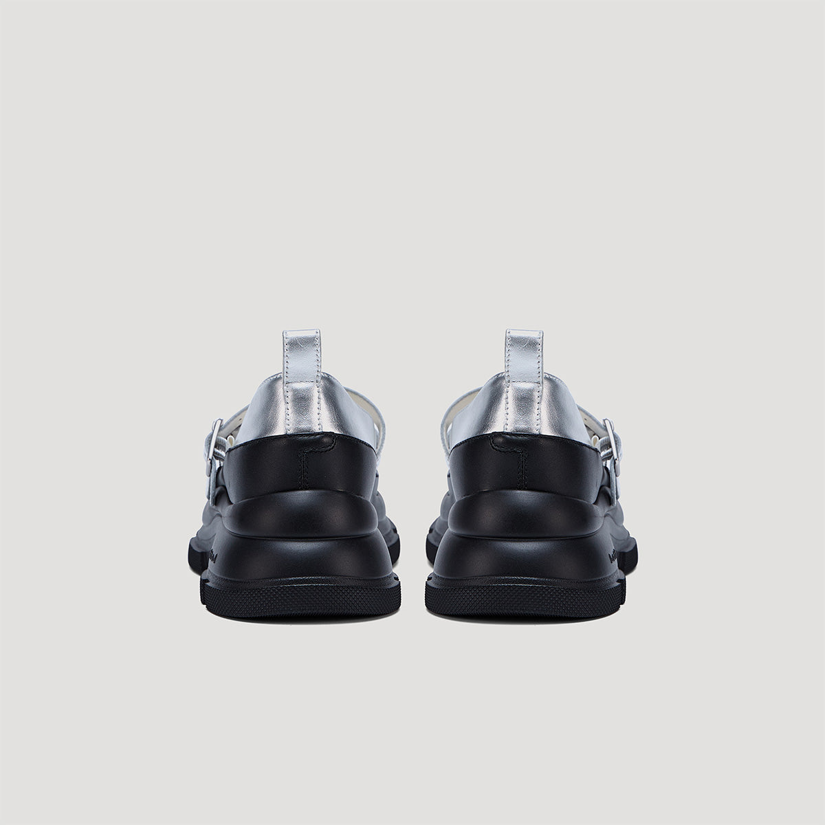 both - GAO EVA TWO STRAP MARYJANE-SILVER/BLACK – both paris
