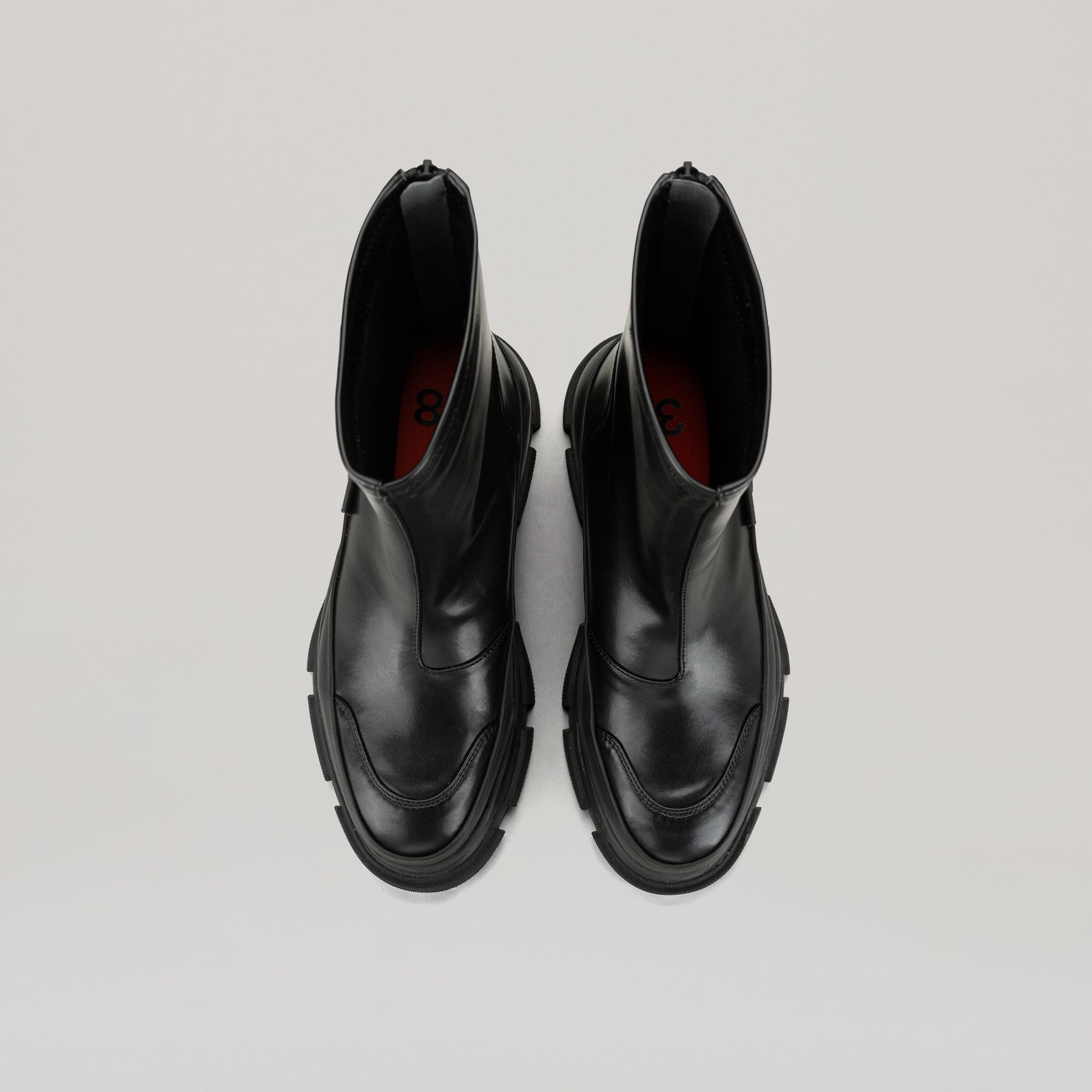 靴 both - GAO EVA L LOGO ANKLE BOOT both - GAO EVA METAL LOGO ANKLE BOOT-BLACK – both paris