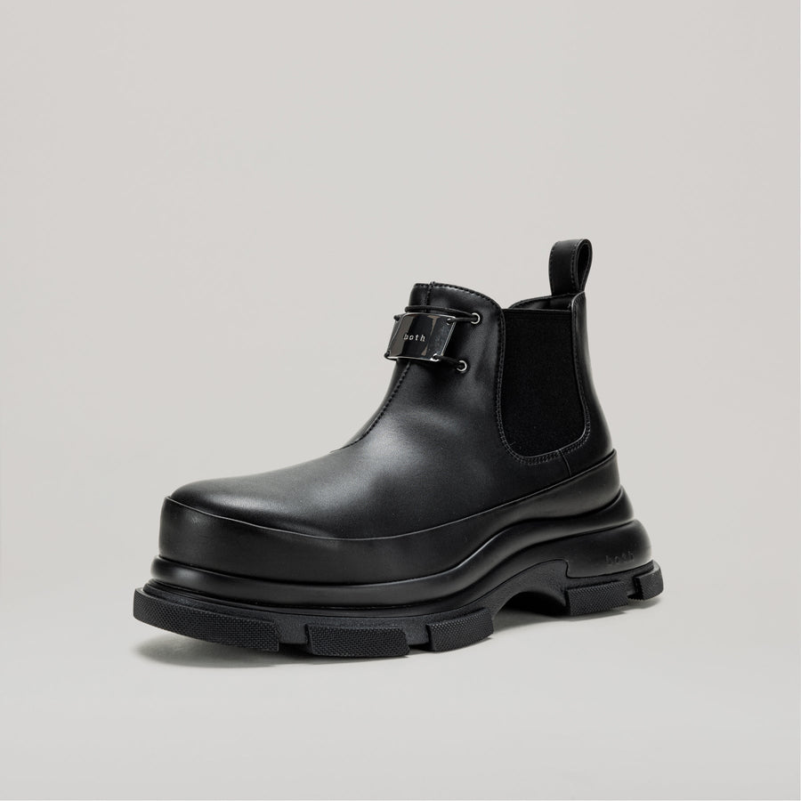 GAO EVA METAL LOGO ANKLE BOOT - BLACK/BLACK