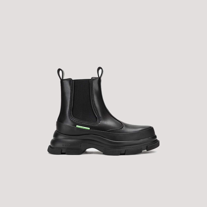 GAO EVA CHELSEA boots black PU pleather classic Chelsea design durable comfortable footwear
