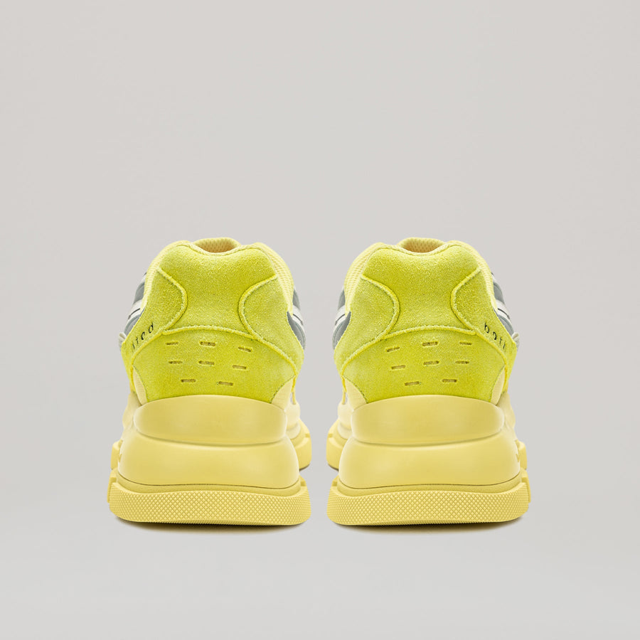 Yellow GAO EVA RUNNER shoe with 7cm EVA sole, ripstop and suede upper, reflective detail, and tone-on-tone yellow accents