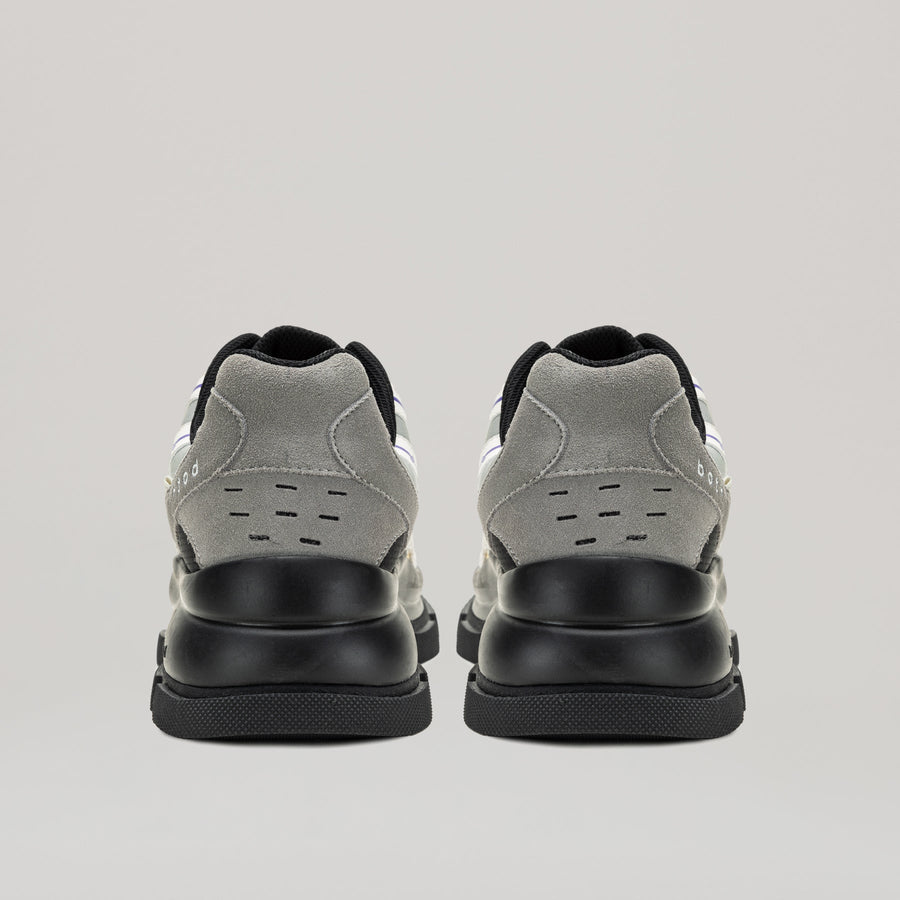 GAO EVA RUNNER black and grey sneakers with 7cm EVA sole, ripstop and suede upper for comfort and durability