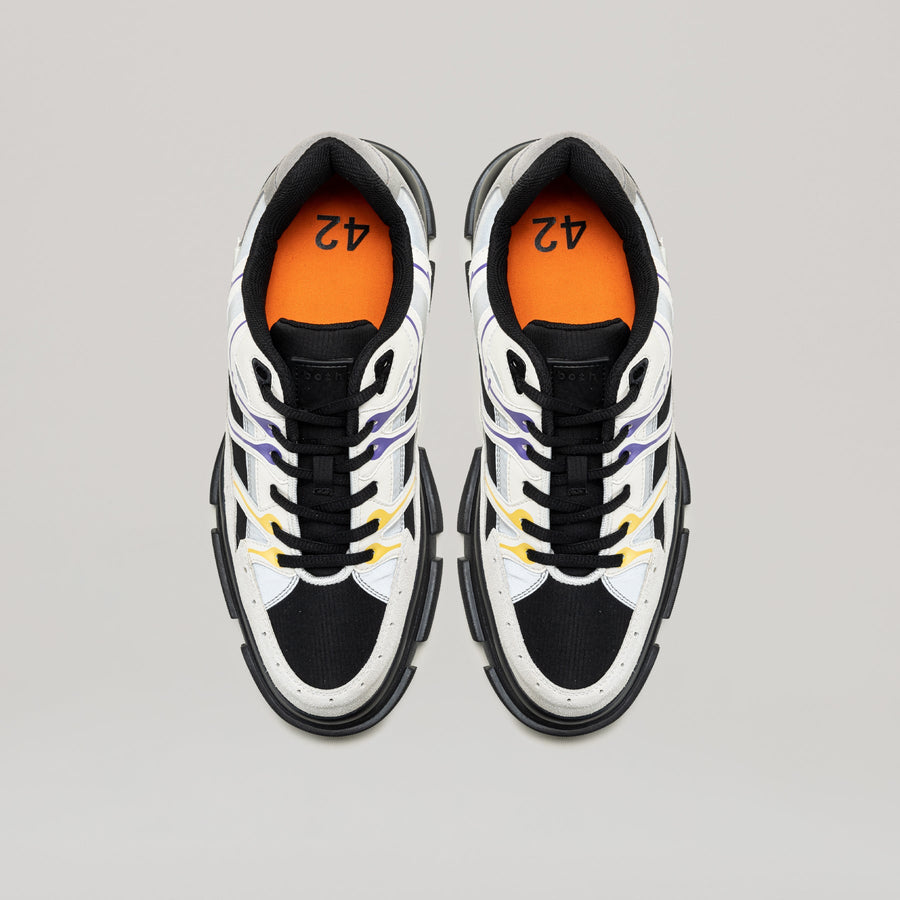GAO EVA RUNNER black and grey sneakers with 7cm EVA sole and durable ripstop suede upper