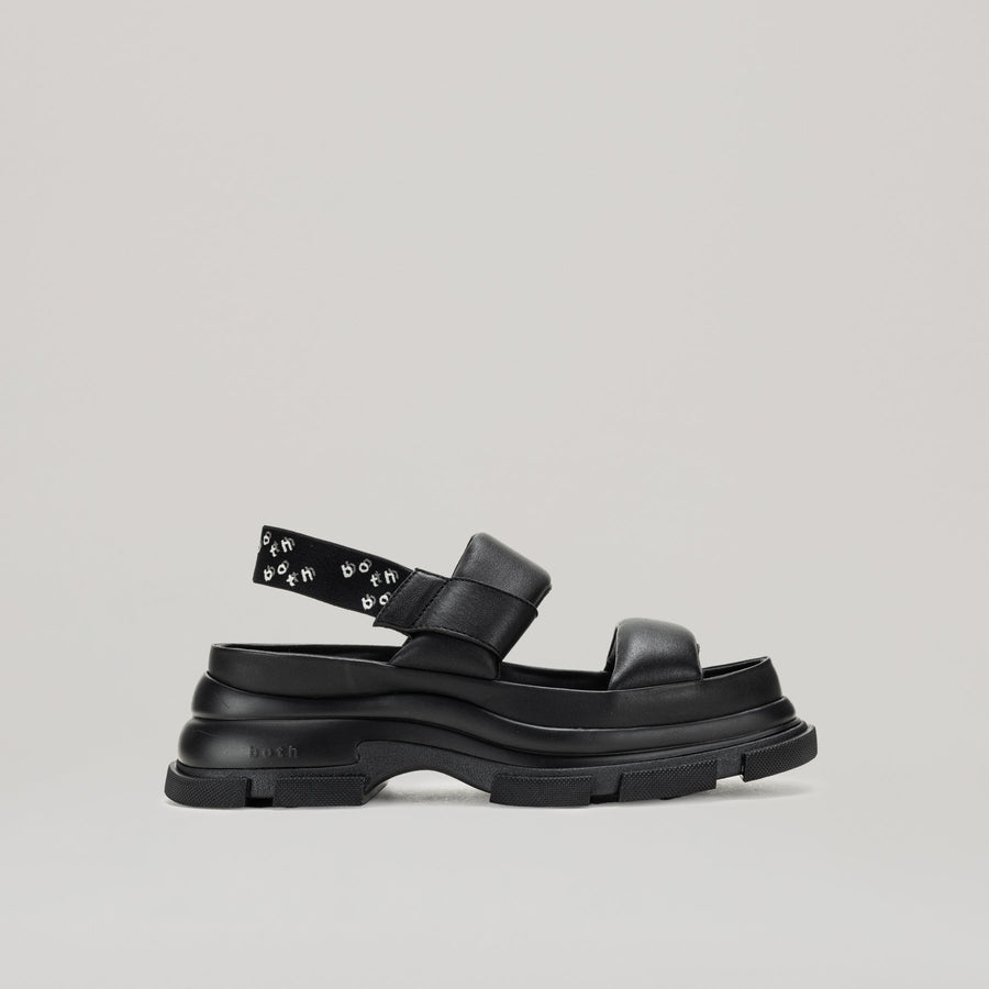 GAO EVA SANDAL black unisex soft sheep leather sandals stylish and comfortable footwear
