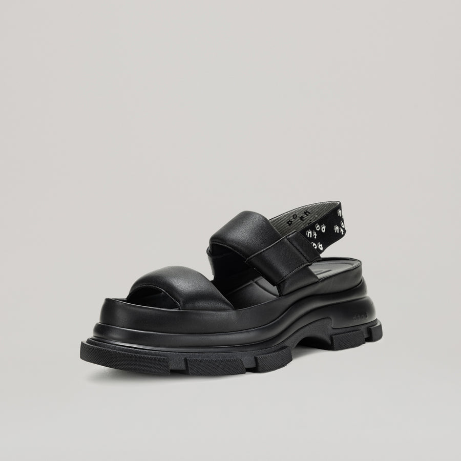 GAO EVA SANDAL - BLACK/BLACK