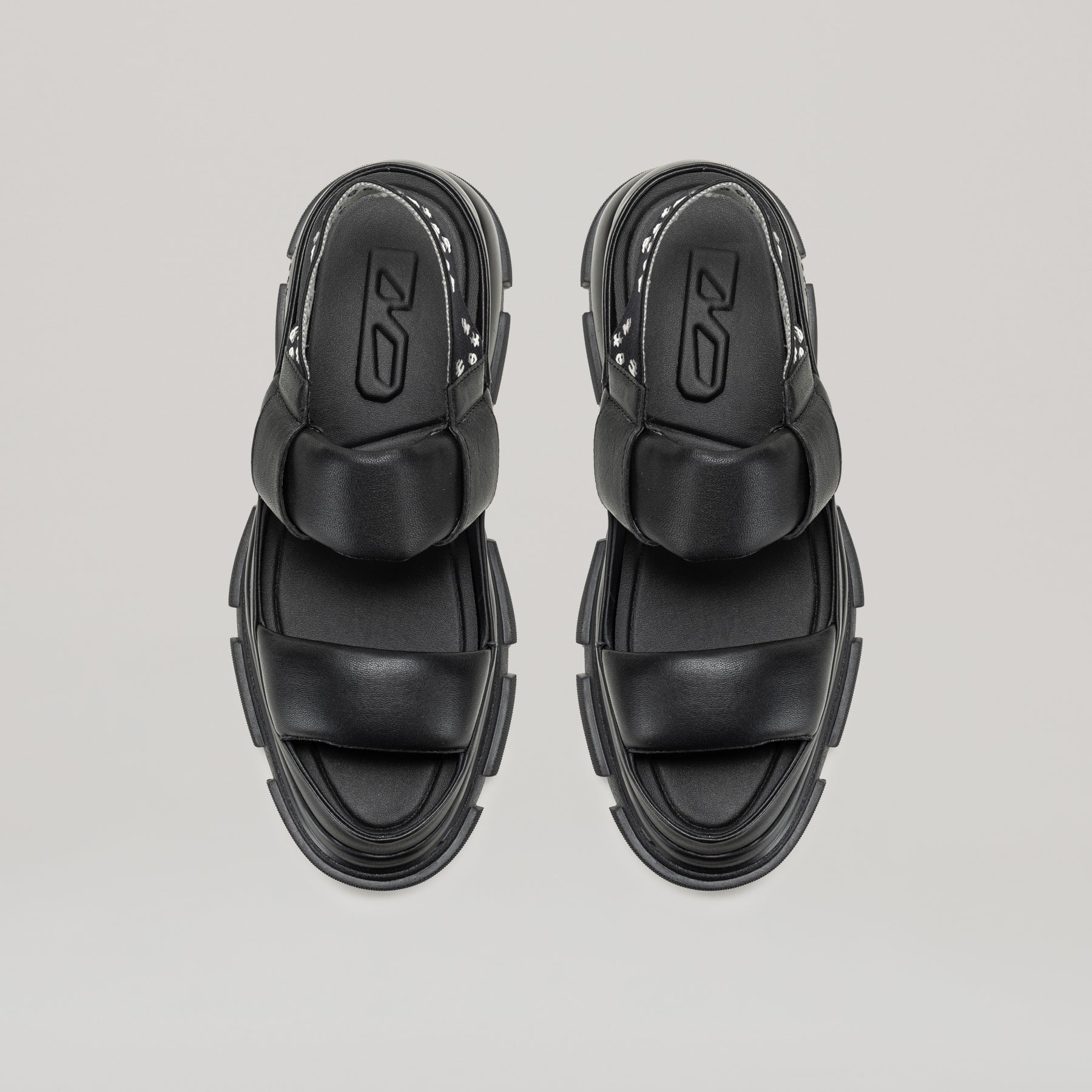 靴 both paris GAO EVA BUCKLED SLIDES-BLACK both - GAO EVA BUCKLED SLIDES-BLACK – both paris