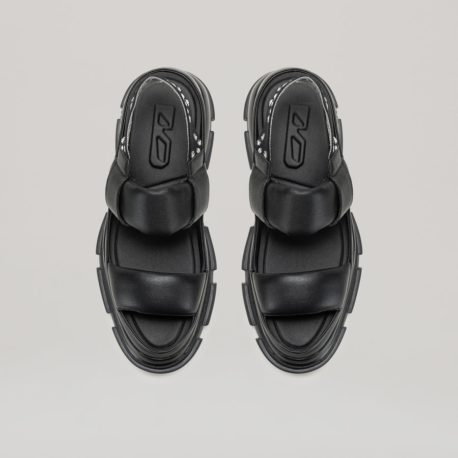 GAO EVA SANDAL - BLACK/BLACK
