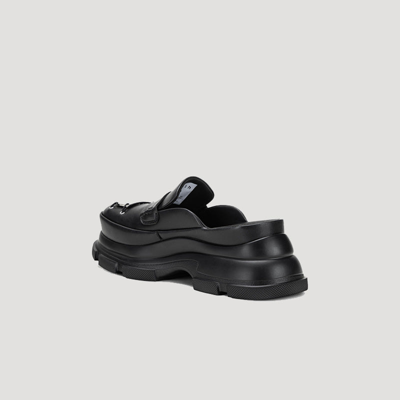 GAO EVA METAL LOGO MULES - BLACK/BLACK