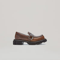 both - GAO PIERCED LOAFER-BROWN