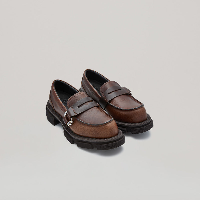 both - GAO PIERCED LOAFER-BROWN | both Paris - Fashion Rubber
