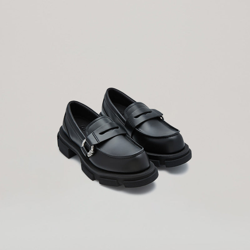 both - GAO PIERCED LOAFER-BLACK | both Paris - Fashion Rubber