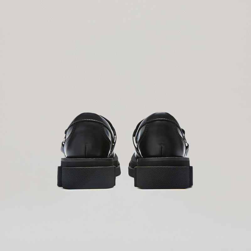 both - GAO PIERCED LOAFER-BLACK | both Paris - Fashion Rubber