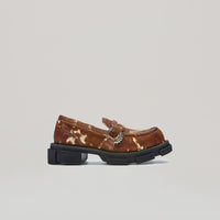 both - GAO PIERCED LOAFER-BROWN/CREAM