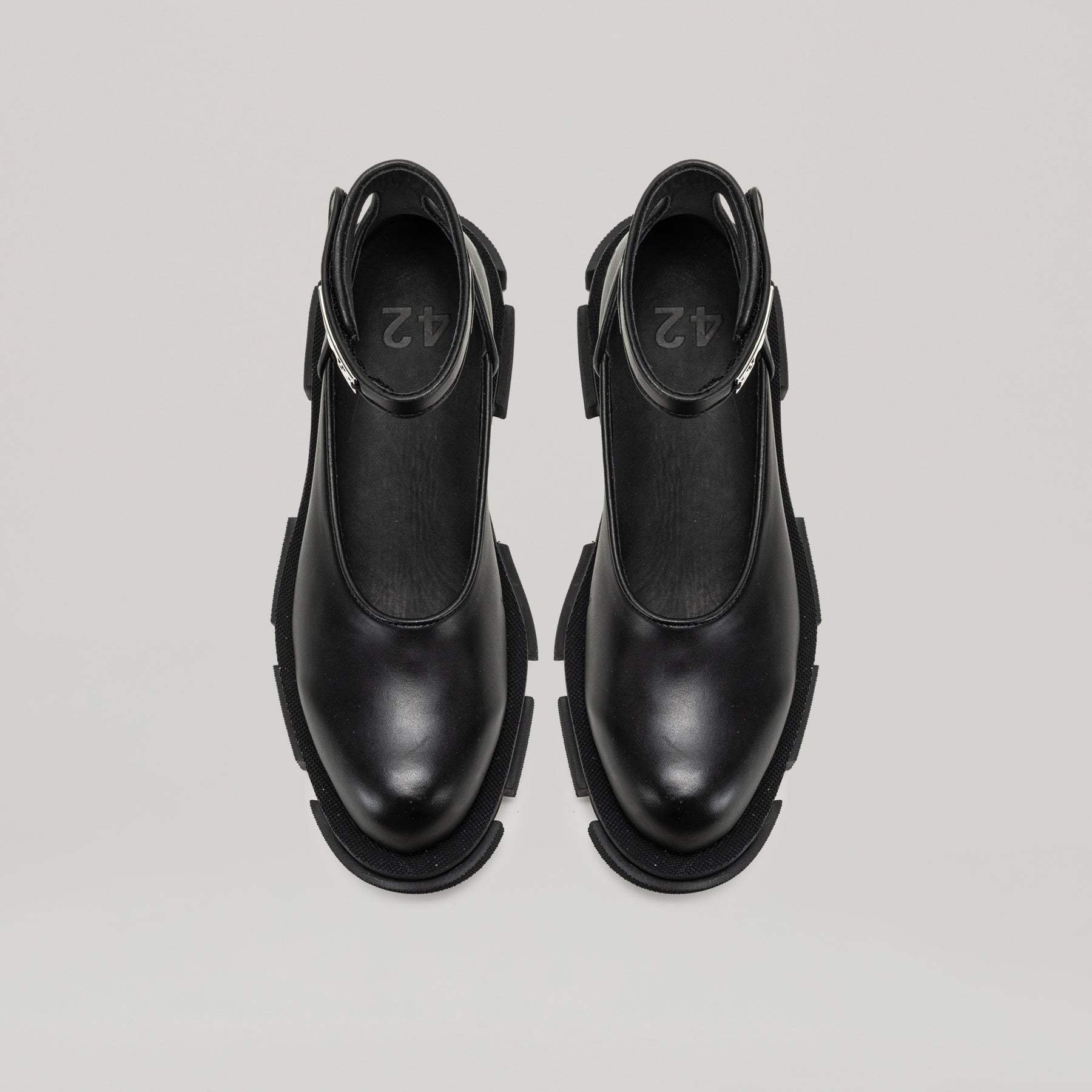 both PARIS GAO ジップ　ブーツ　ローファー　OUR‘s GAO MARYJANE - BLACK/BLACK – both paris