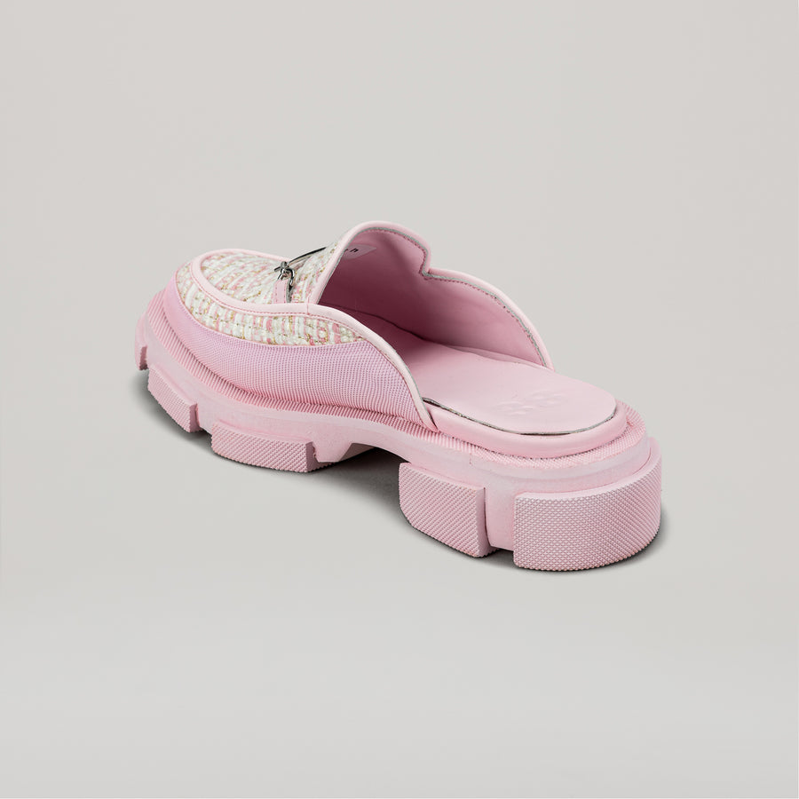 GAO LOAFER MULES - PINK/PINK
