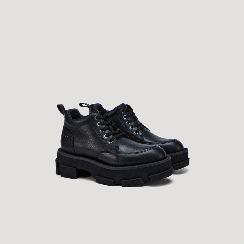 GAO PLATFORM MID ARMY BOOTS - BLACK/BLACK