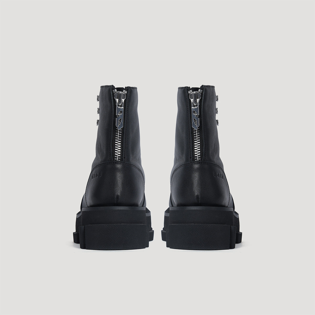 both - GAO PLATFORM ARMY BOOTS-BLACK/BLACK – both paris
