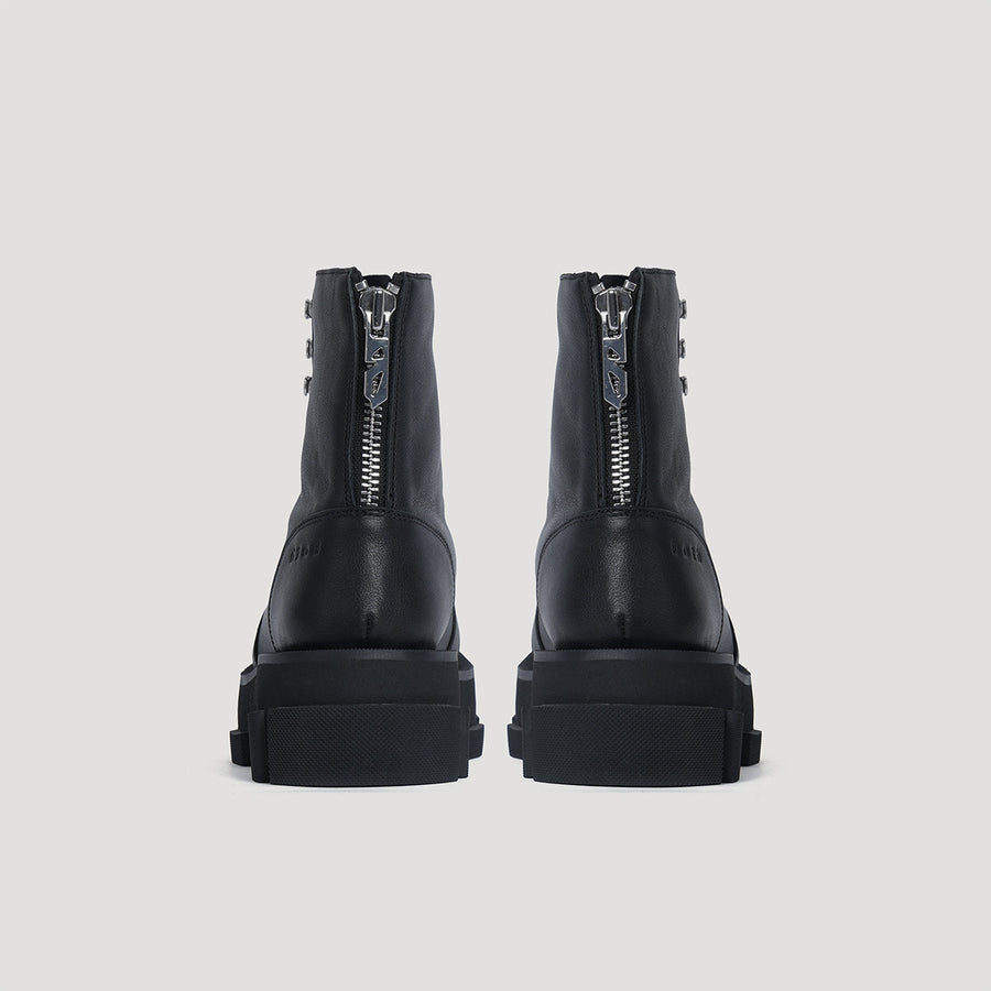 GAO PLATFORM ARMY BOOTS - BLACK/BLACK