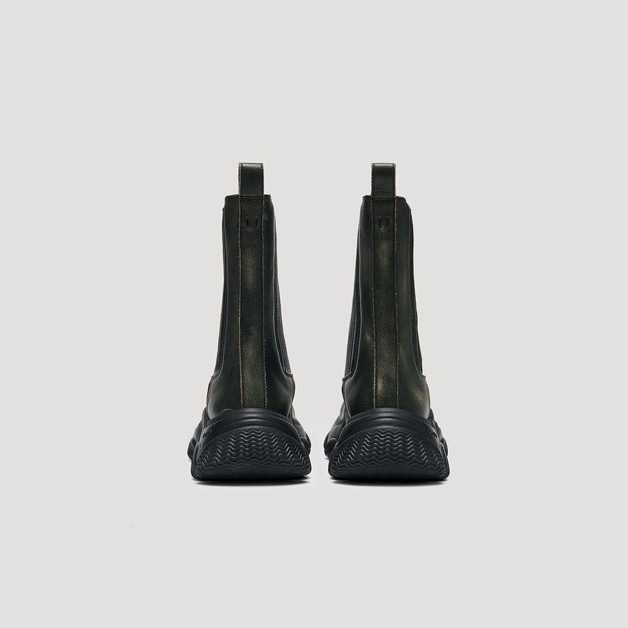 GUM BUNKER CHELSEA BOOTS - BLACK/BLACK