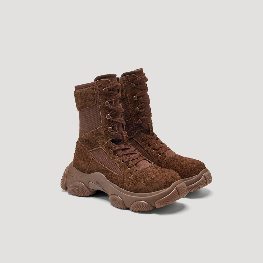 GUM BASTION COMBAT BOOTS - BROWN/BROWN