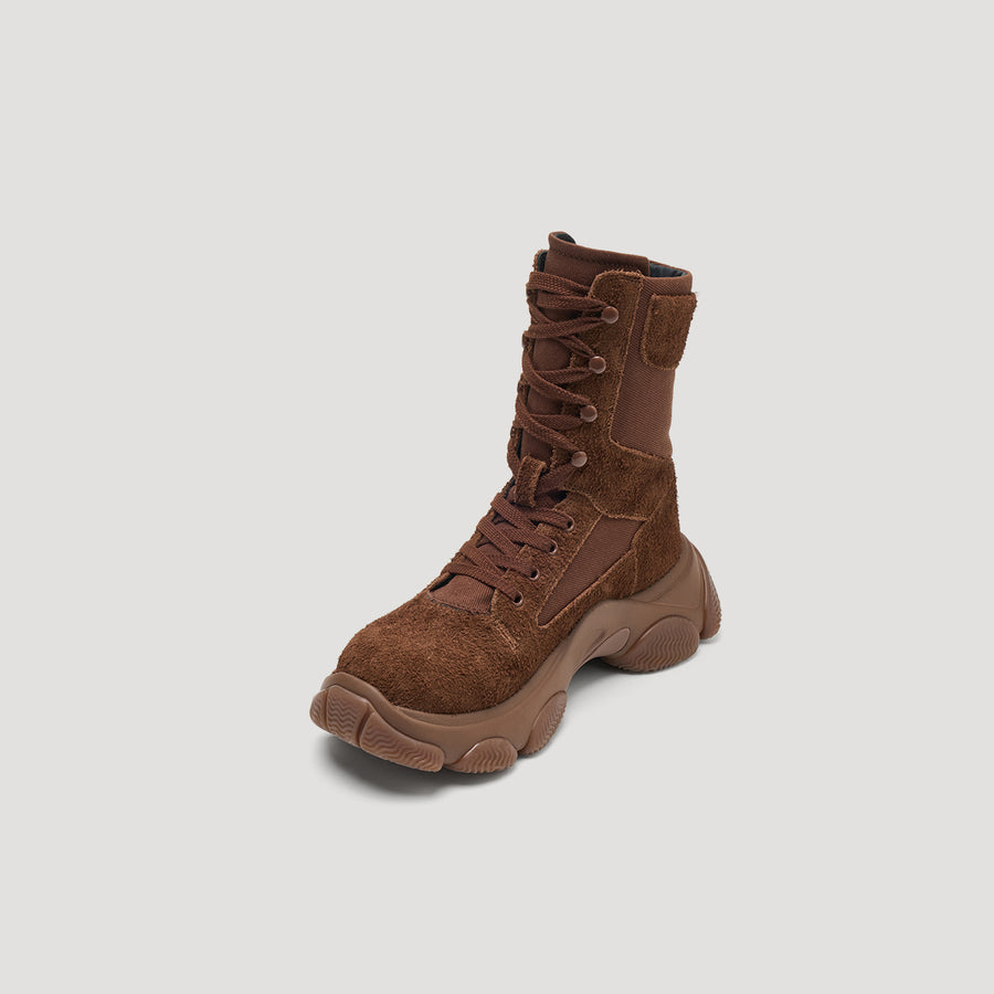 GUM BASTION COMBAT BOOTS - BROWN/BROWN