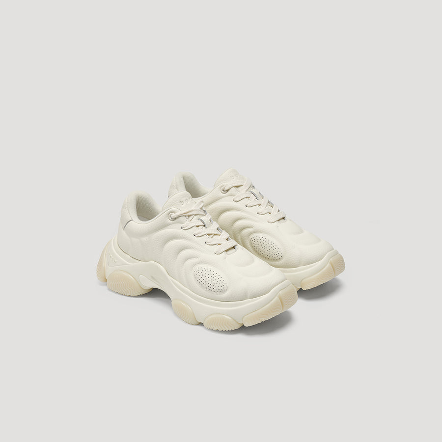 GUM RIPPLE SNEAKER - WHITE/WHITE