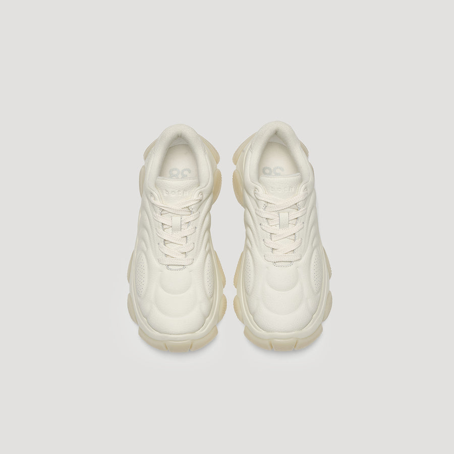 GUM RIPPLE SNEAKER - WHITE/WHITE