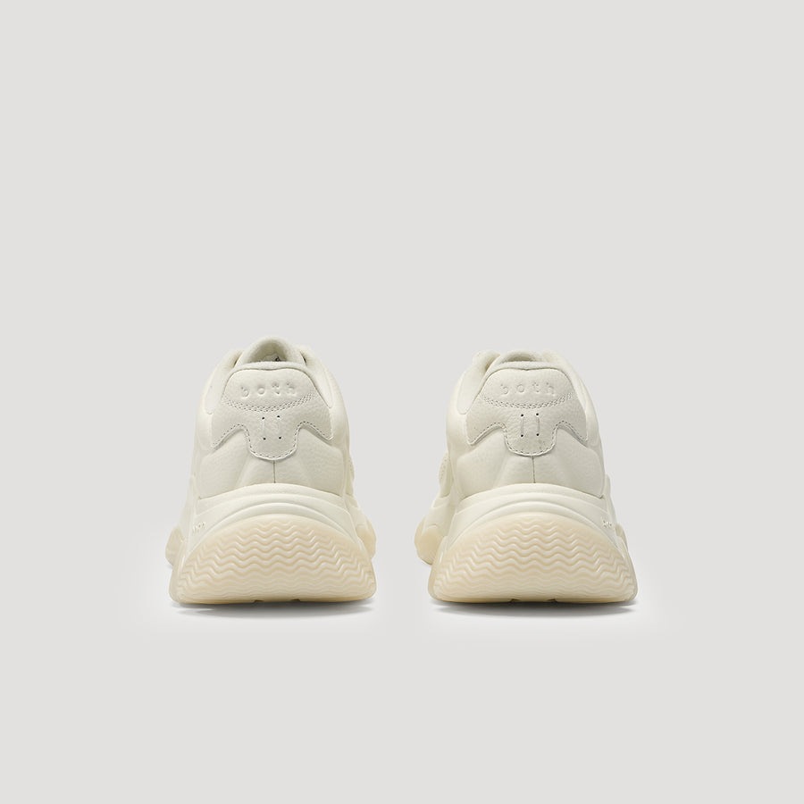 GUM RIPPLE SNEAKER - WHITE/WHITE