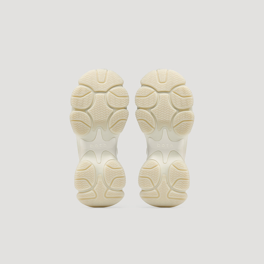 GUM RIPPLE SNEAKER - WHITE/WHITE