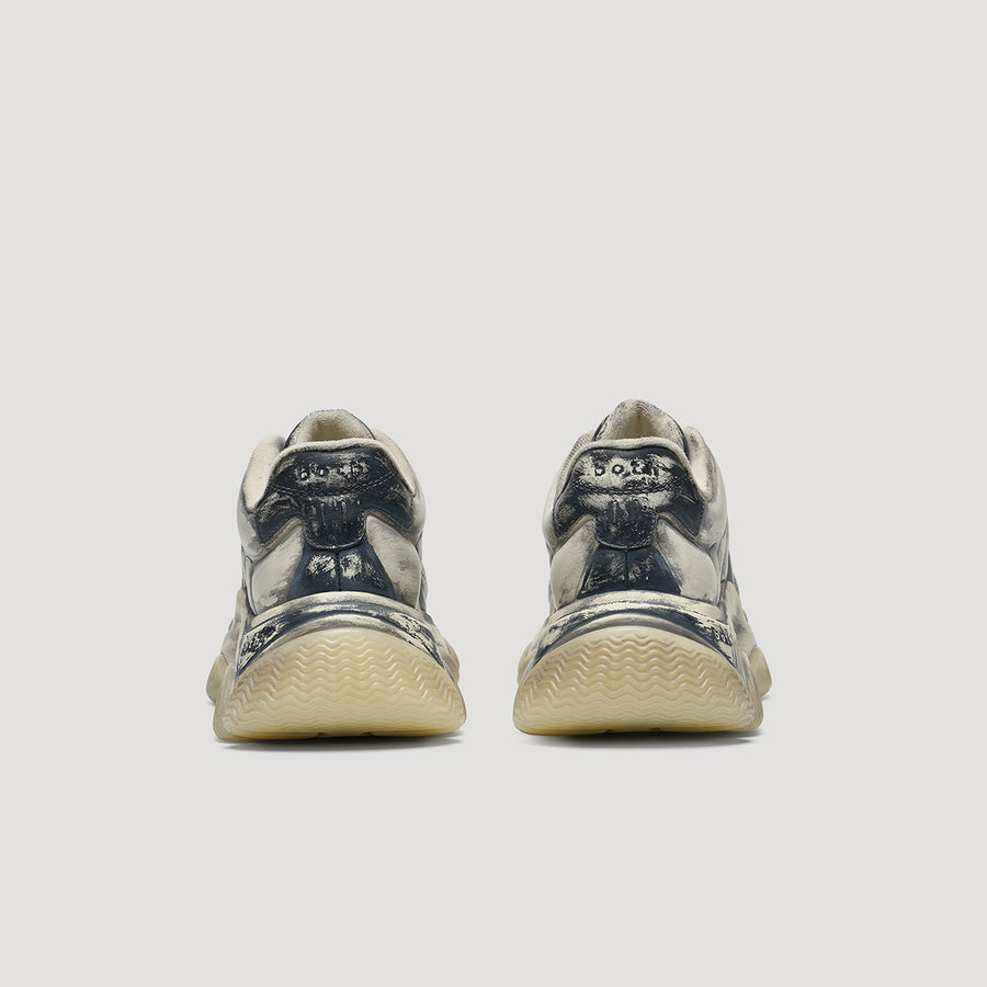 GUM RIPPLE SNEAKER - BLACK-WHITE/WHITE