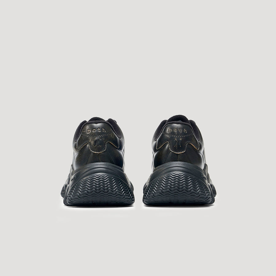GUM RIPPLE SNEAKER - BLACK/BLACK