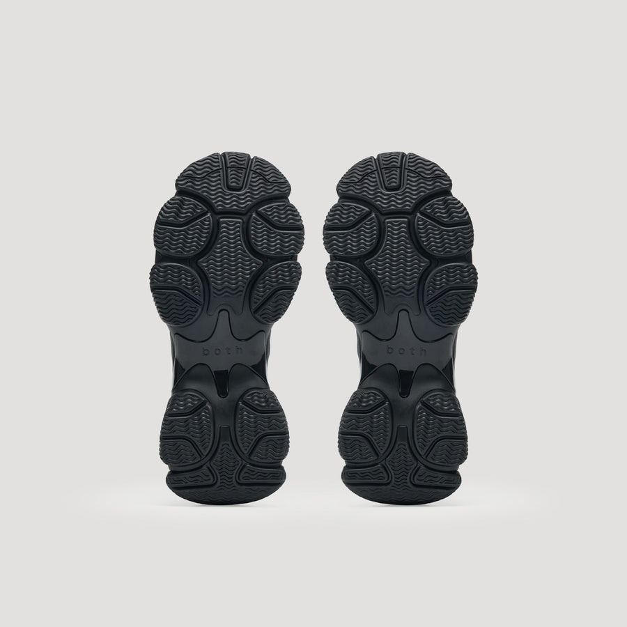 GUM RIPPLE SNEAKER - BLACK/BLACK