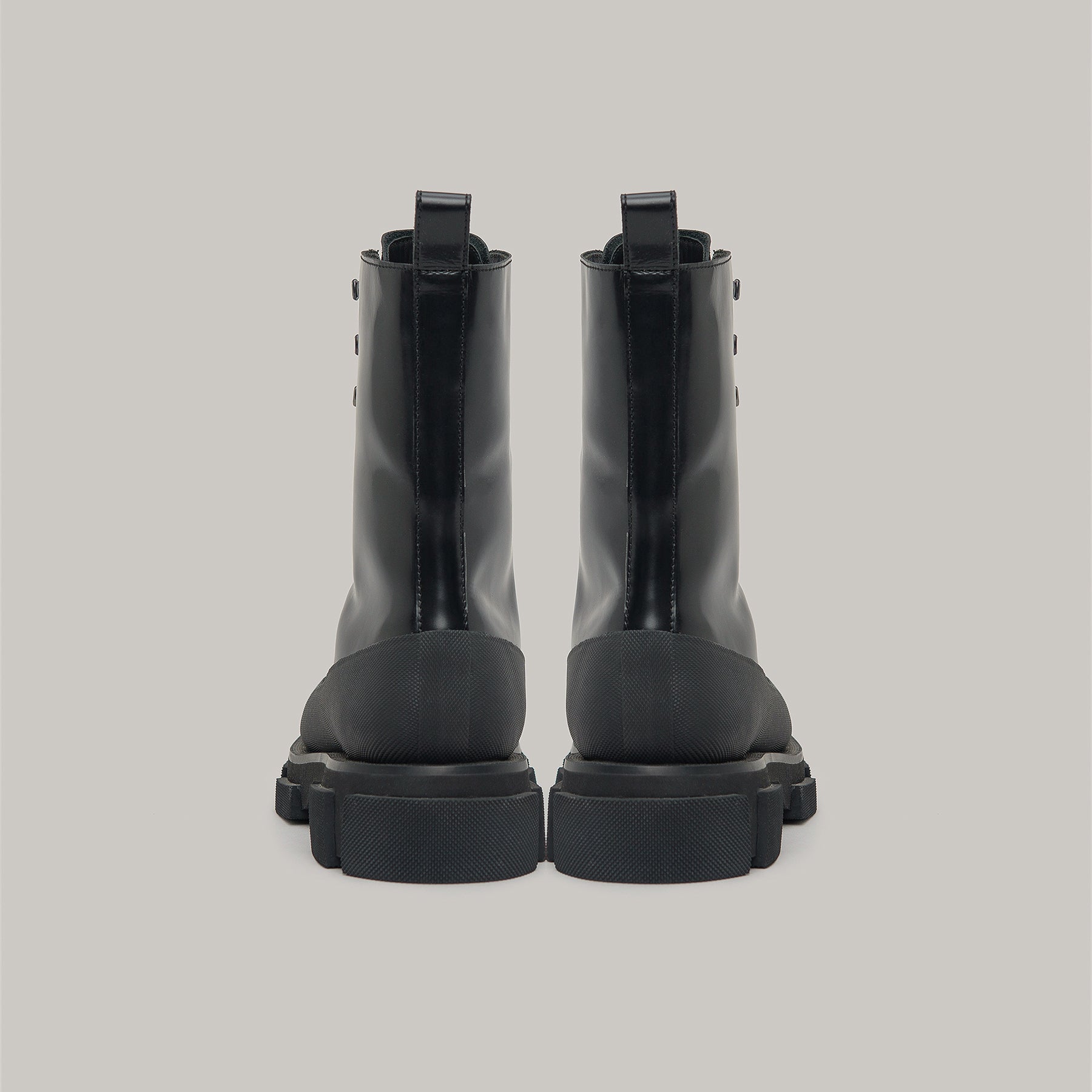 GAO HIGH BOOTS - SPAZZOLATO-BLACK/BLACK – both paris