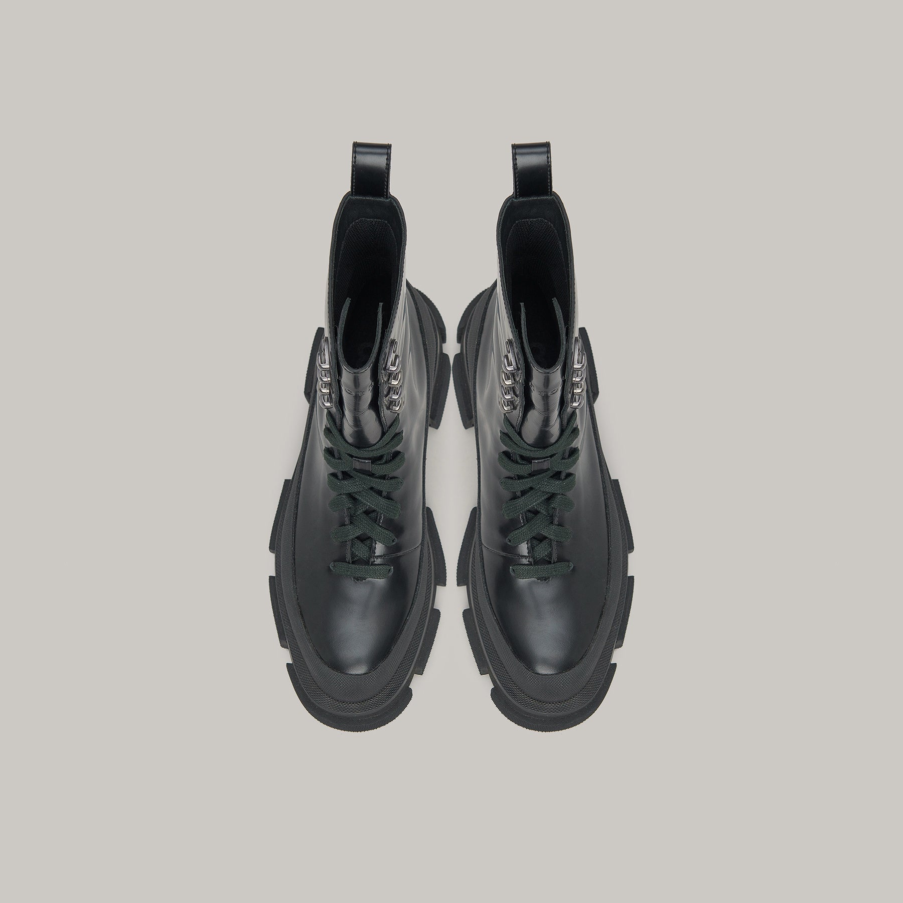 GAO HIGH BOOTS - SPAZZOLATO-BLACK/BLACK – both paris