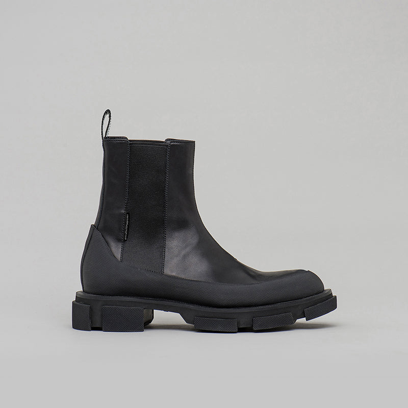Black GAO CHELSEA boots made of calf leather with EVA and rubber sole