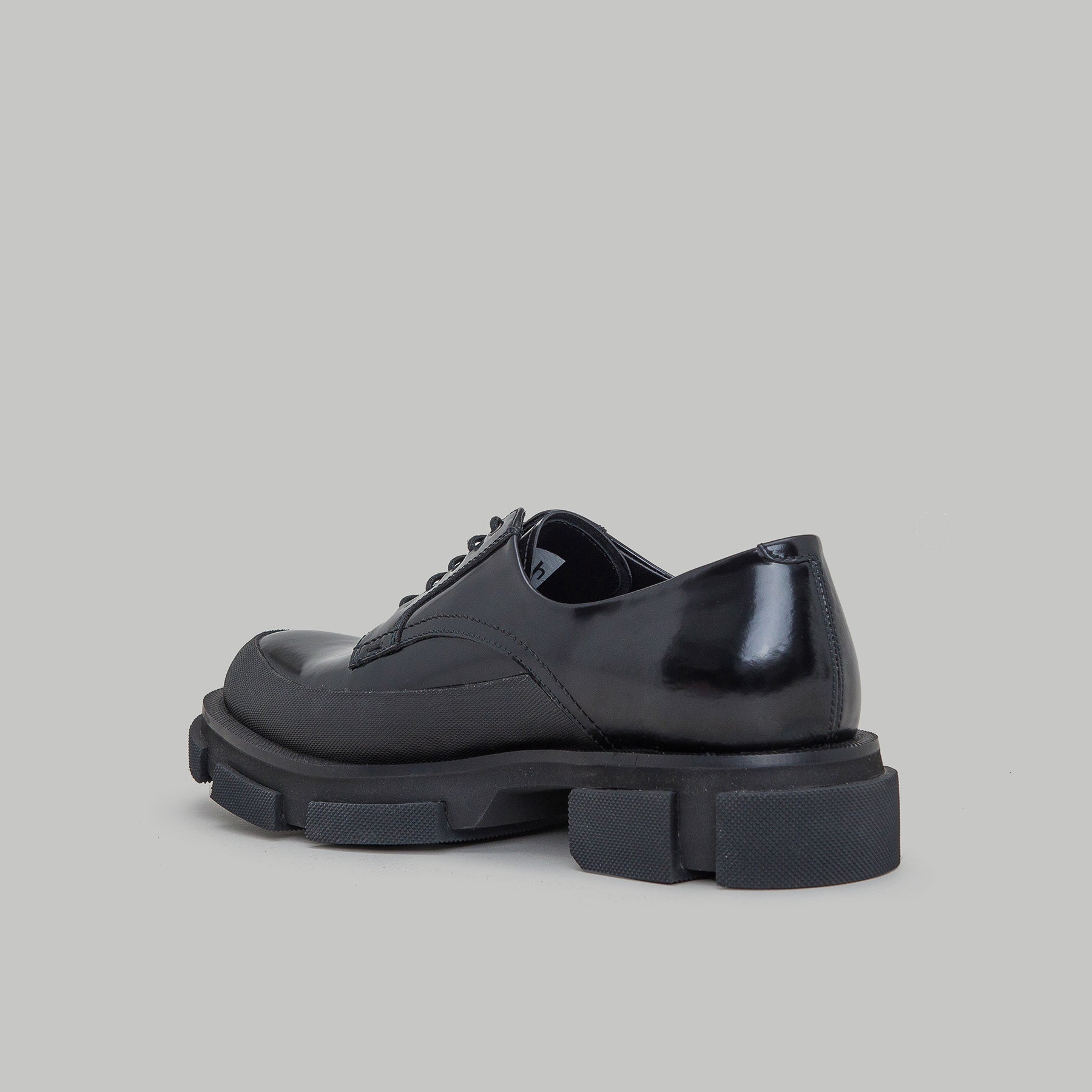 GAO DERBIES - SPAZZOLATO-BLACK/BLACK – both paris