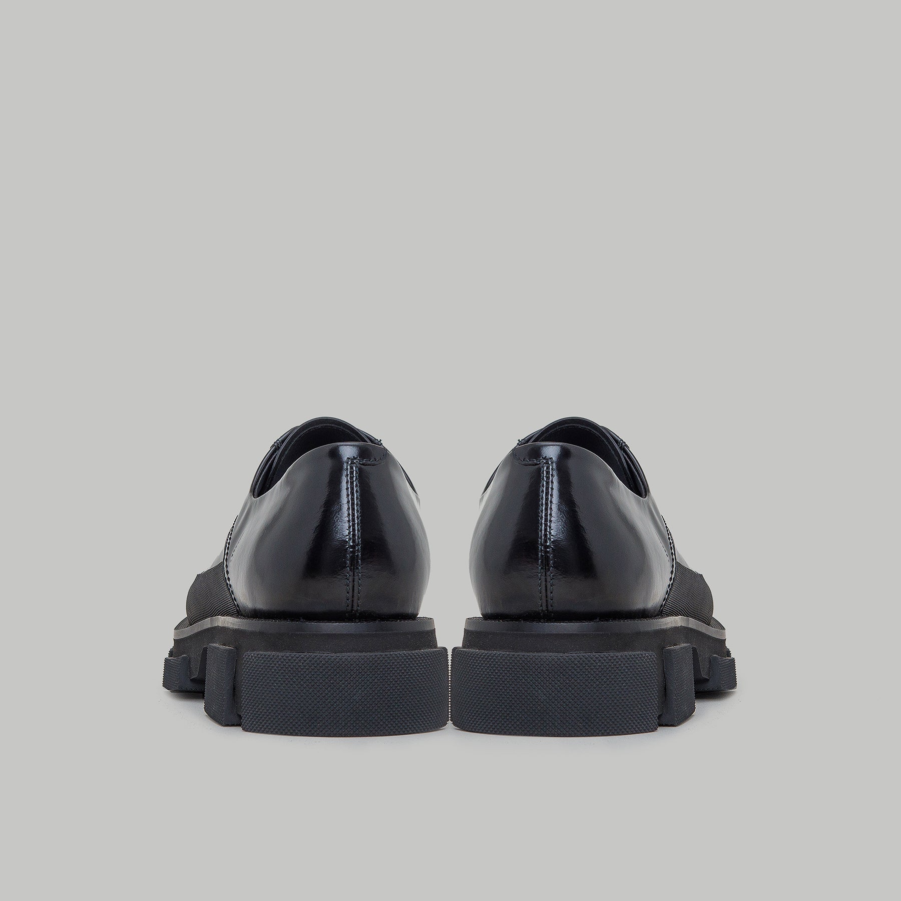GAO DERBIES - SPAZZOLATO-BLACK/BLACK – both paris