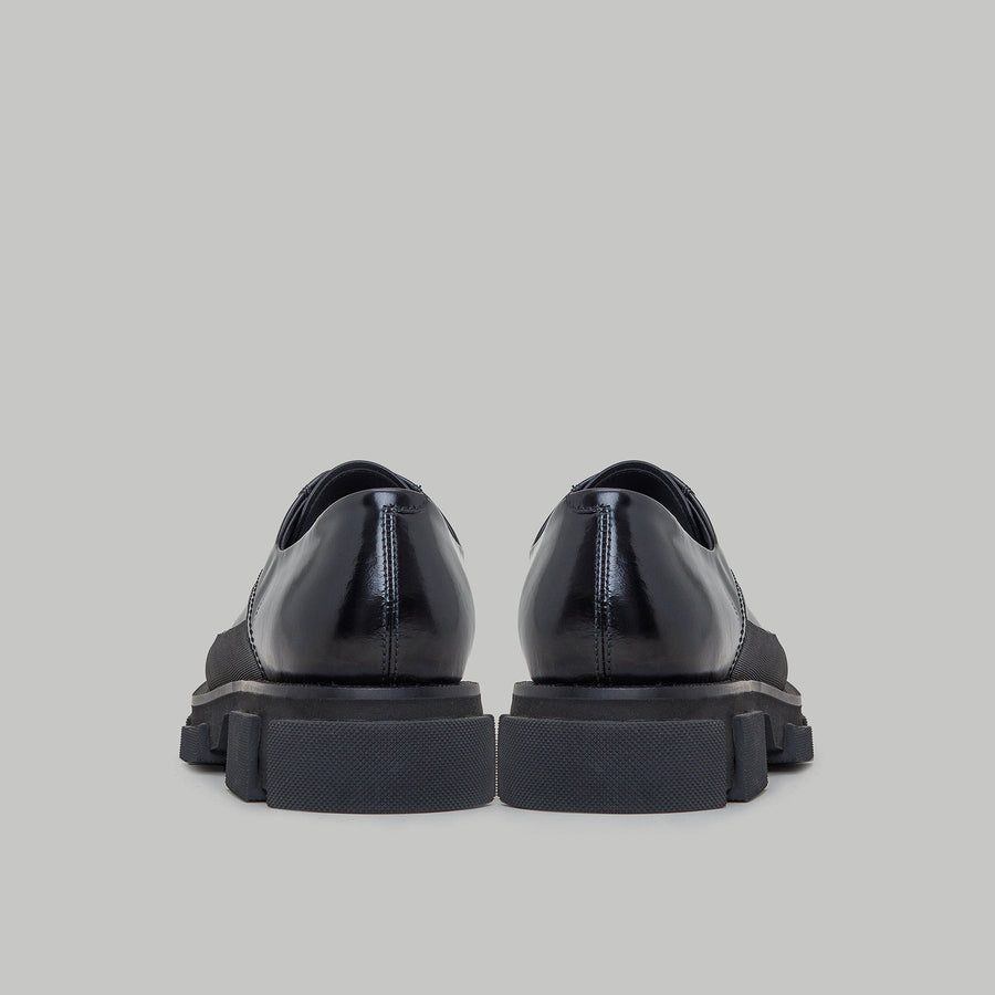 GAO DERBIES - SPAZZOLATO-BLACK/BLACK