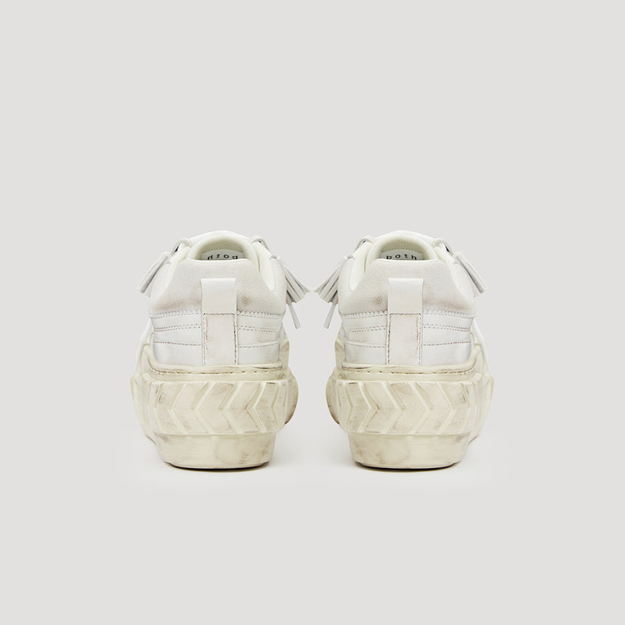 TYRES PLATFORM SUEDE SNEAKER - WHITE/OFF-WHITE