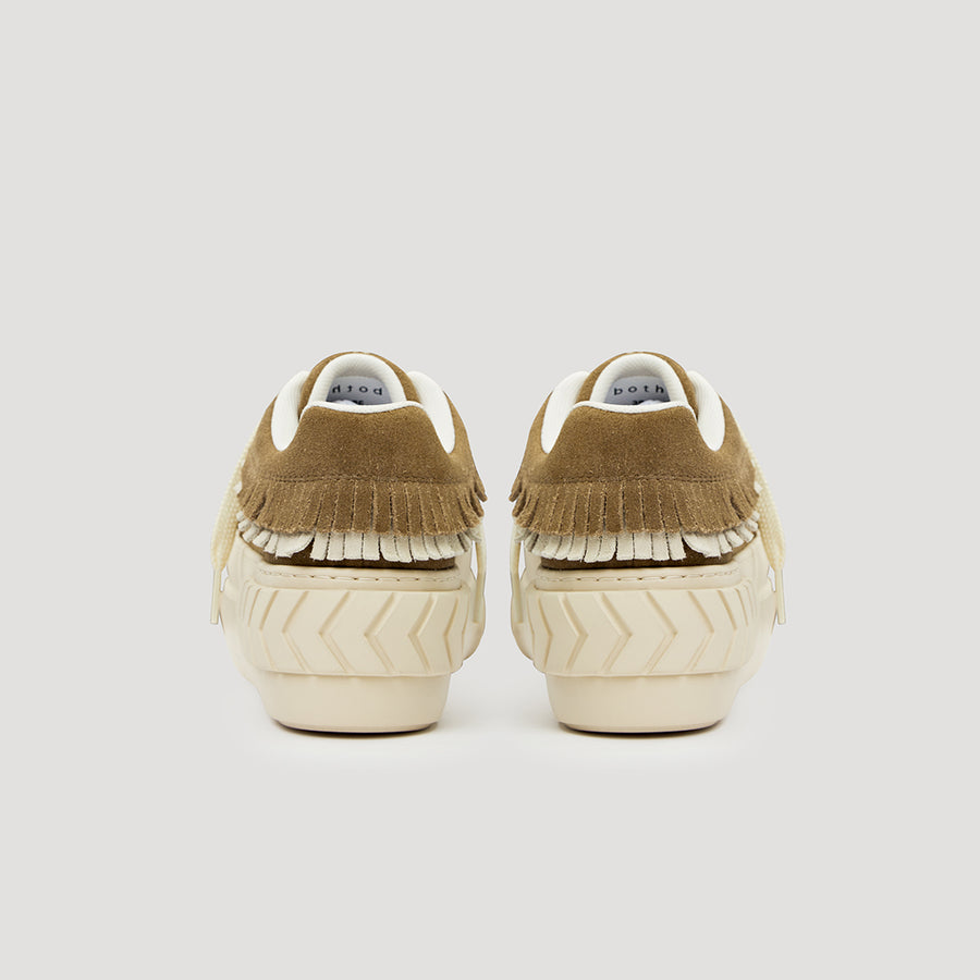 TYRES PLATFORM SUEDE SNEAKER - BROWN/OFF-WHITE